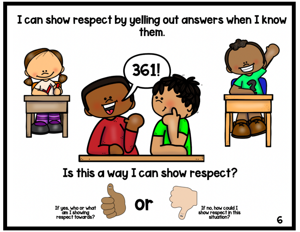 Social Emotional Learning Lesson On Respect - Annie's Classroom