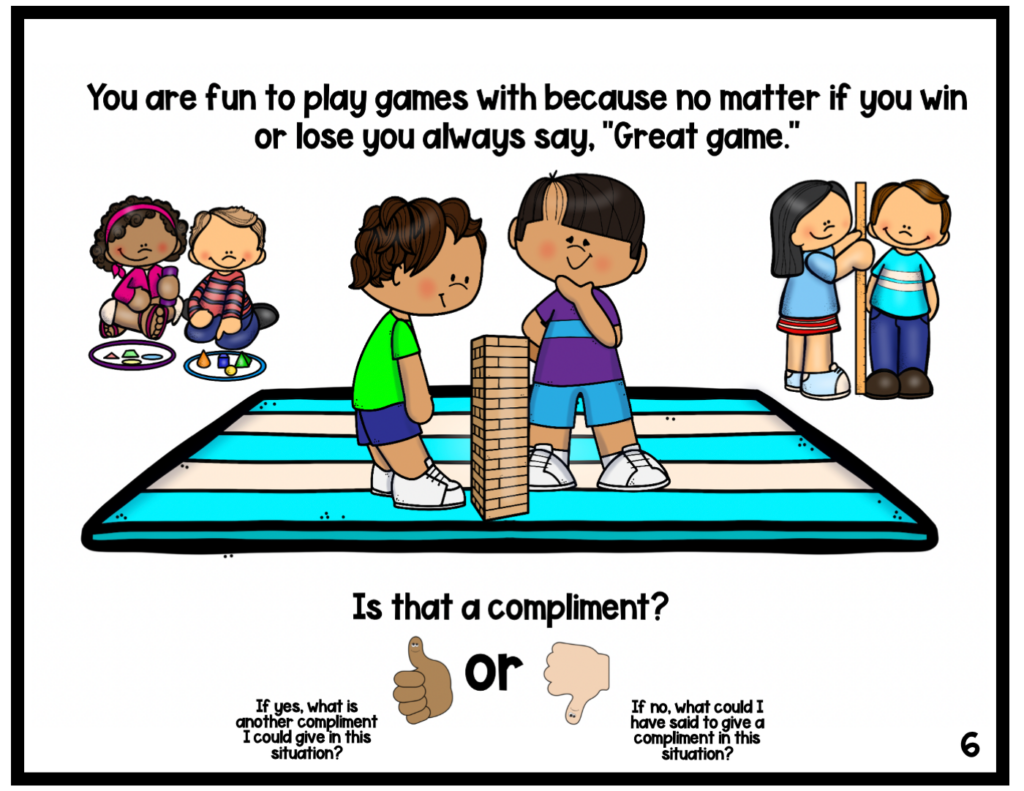 Giving Compliments Social Skills Lesson For Children Annie's Classroom