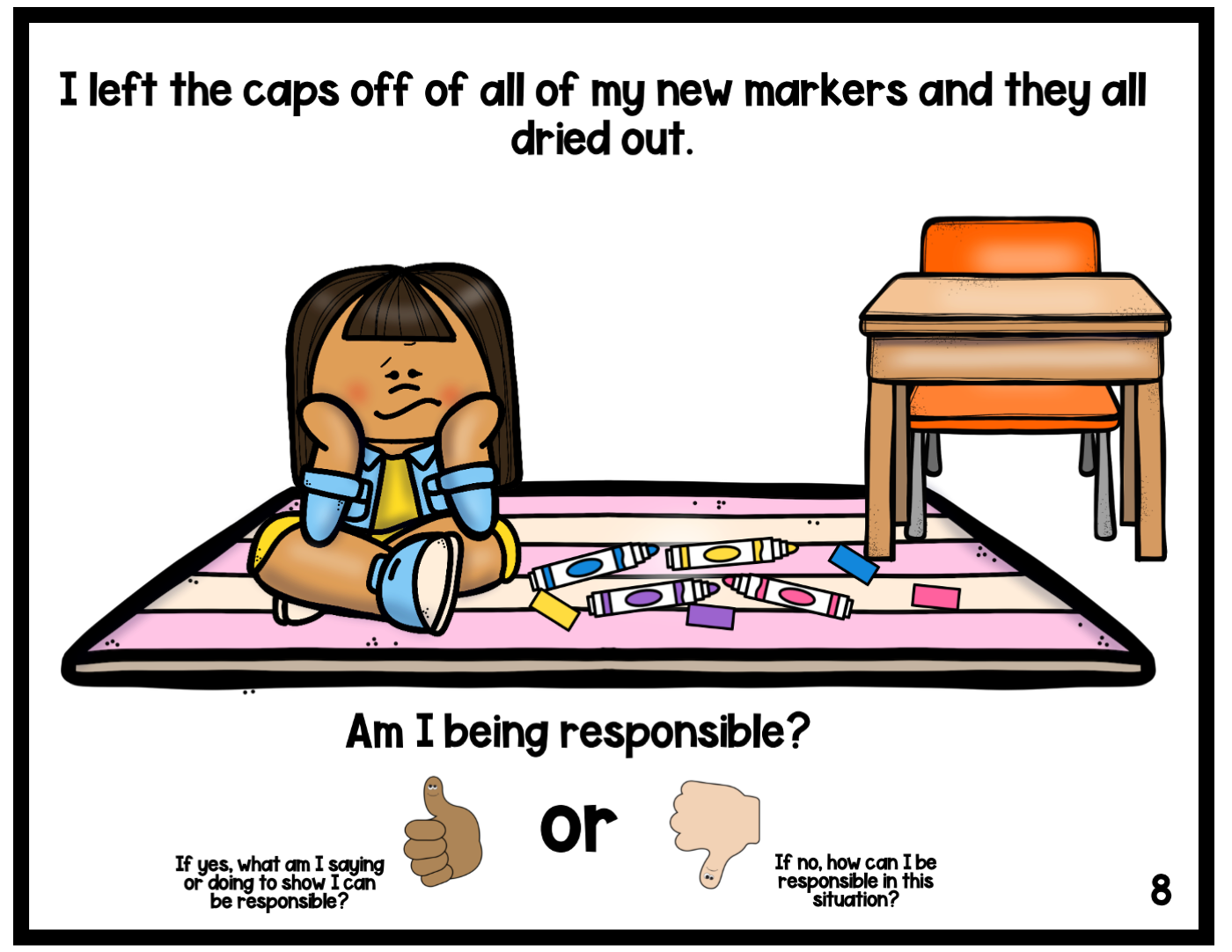 Social Emotional Learning Lesson On Being Responsible - Annie's Classroom