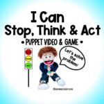 Stop, Think, Act- Social Emotional Learning Game With Puppet Video - Conflict Resolution- Self Regulation - Self Management