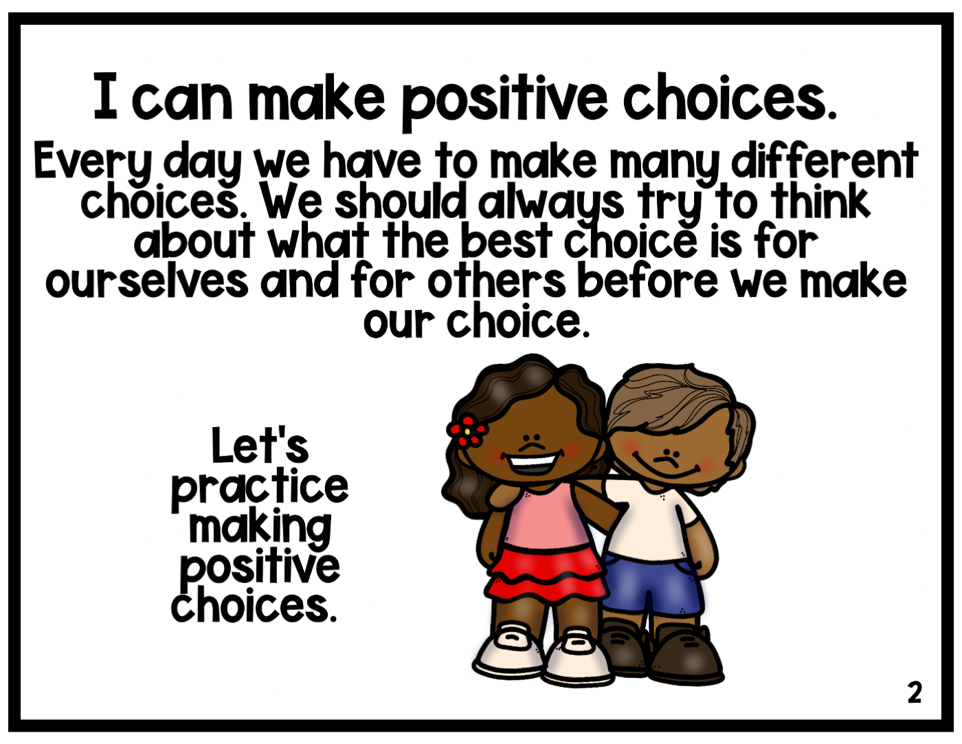 Positive Choices | Social Emotional Learning Lesson - Annie's Classroom