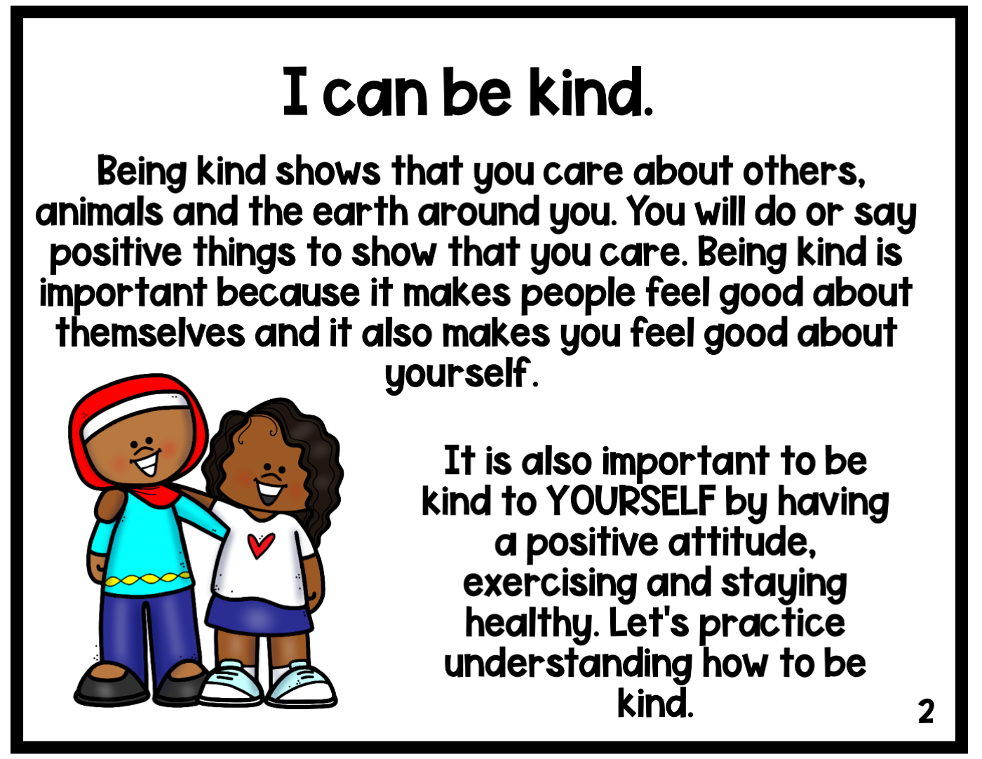 Kindness Social Skills Lesson For Children - Annie's Classroom